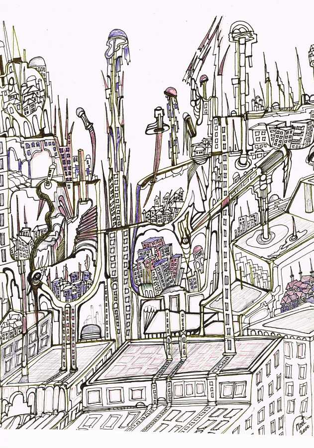 Messen, 2000 — Pen on paper by Izet Shabani