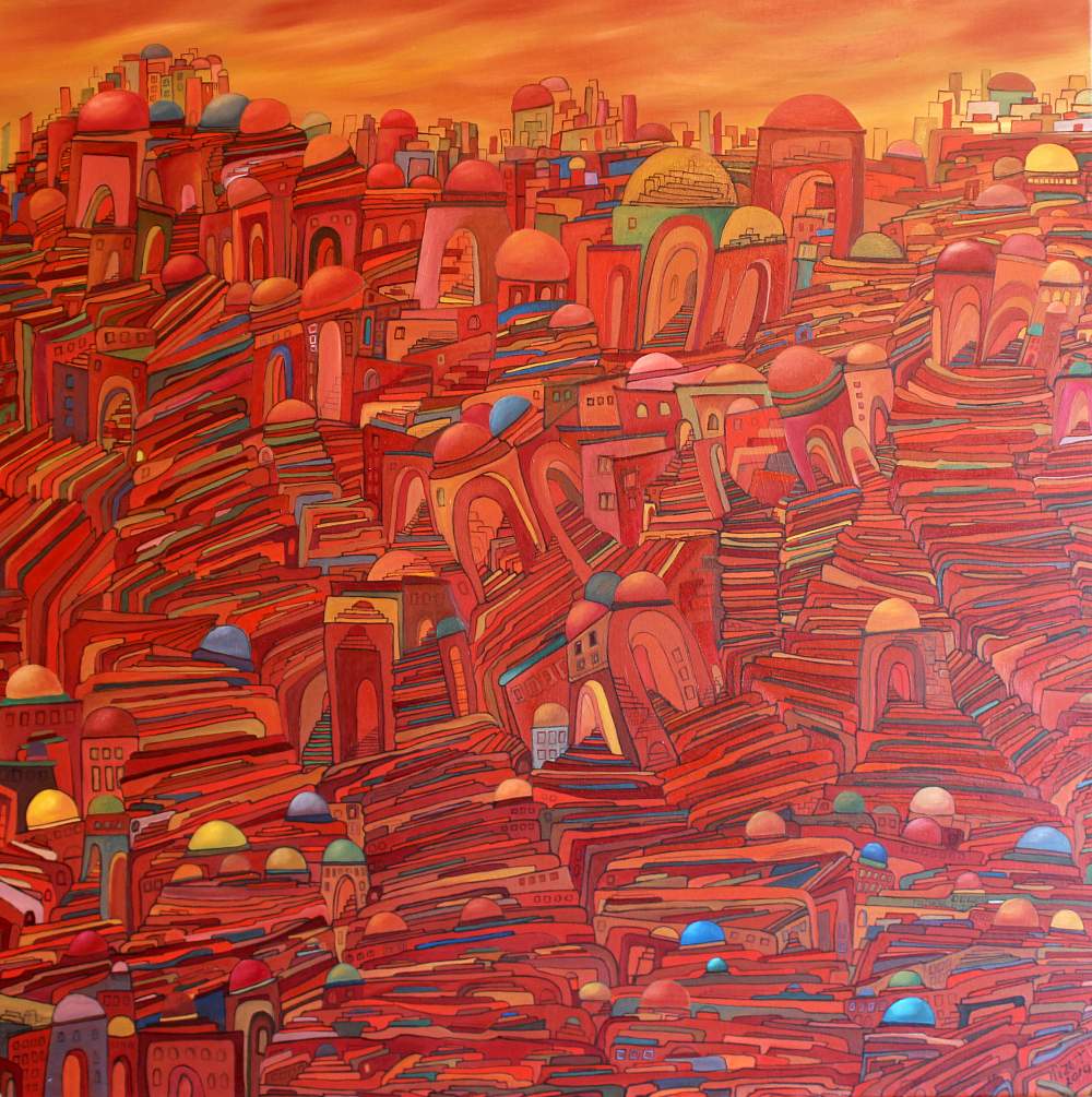 De triomf 2, 2017 — Oil on canvas by Izet Shabani
