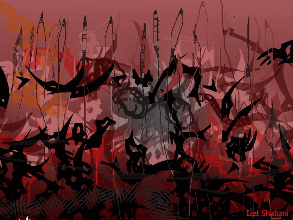 V — artwork by Izet Shabani