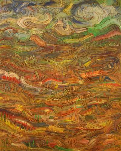 Wanorde, 2001 — Acrylic on canvas by Izet Shabani